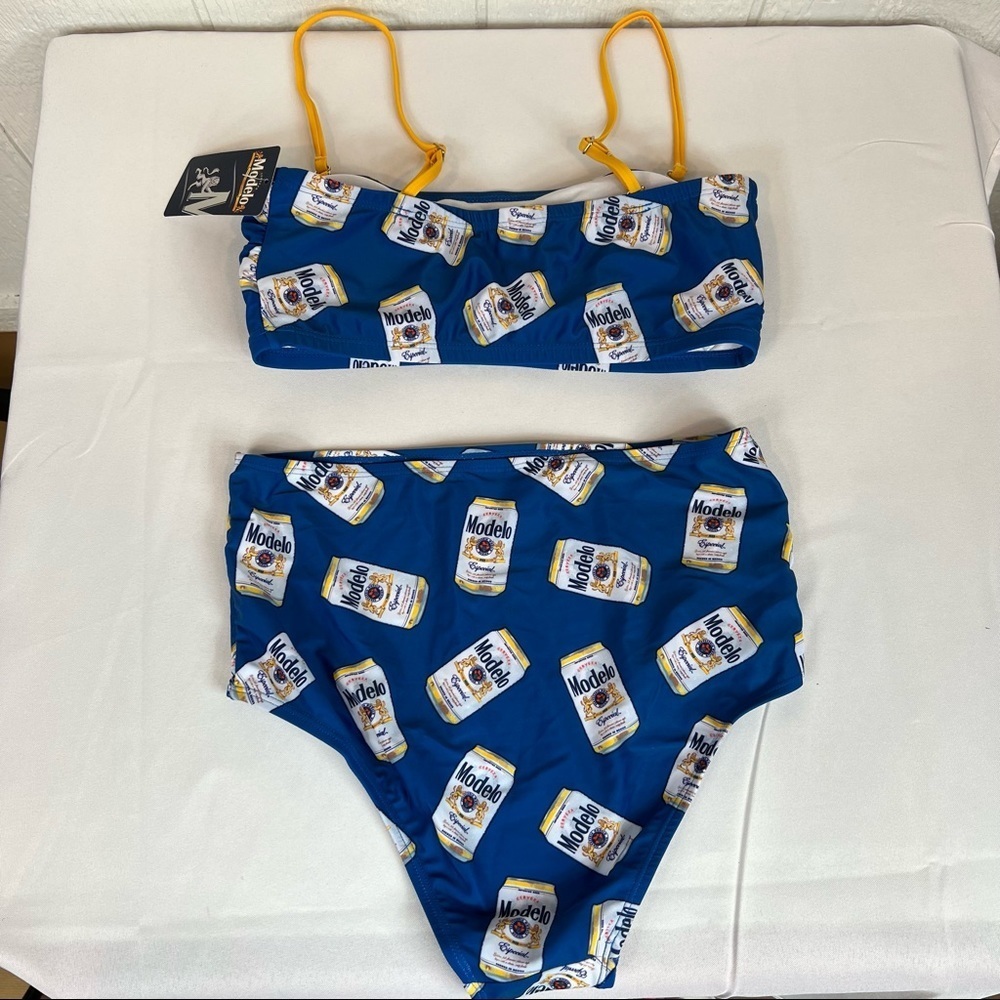 Large Two-piece swimsuit NWT! MODELO BEER🍻 branded apparel